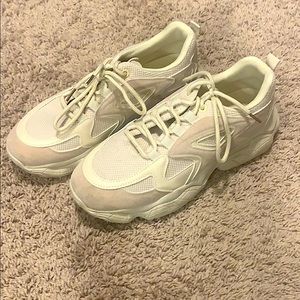 PLT STONE CHUNKY BUBBLE SOLE PANELLED UP SNEAKERS